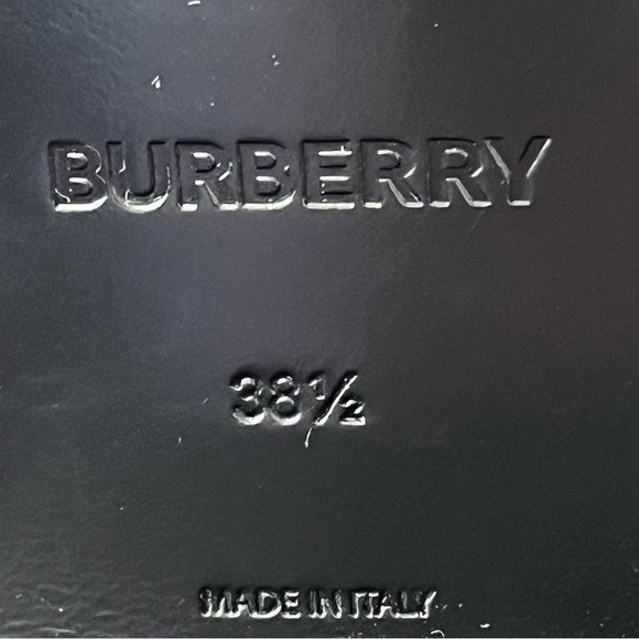 NEW Burberry Women’s Albertina Studded Peep-Toe Booties size 38.5 Black - Picture 12 of 14